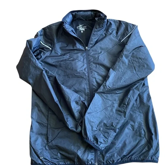 Nike Storm Women's Navy Windbreaker - Picture 1 of 8